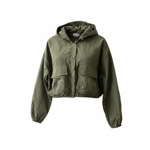Olive Green Women's Hooded Jacket